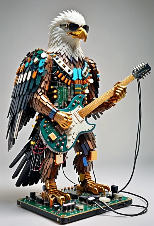 Transistors, Statue Of A Eagle, Sunglasses, Playing Electric...