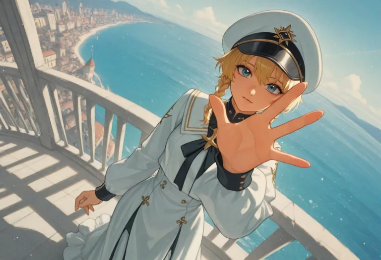 Masterpiece, Best Quality,score7, 1girl, Blonde Hair, Outdoo...