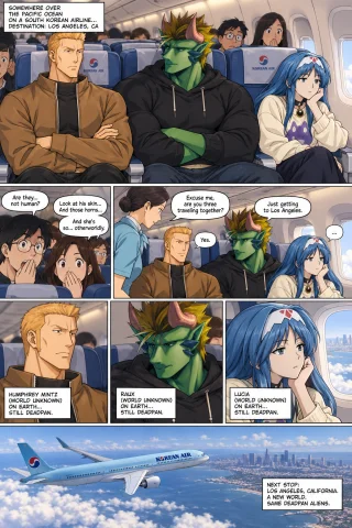 Make Me The The Anime Western Webcomic On Earth Au, The Dead... — Stable Diffusion AI Prompt: Make me the the anime western webcomic: On Earth AU, the deadpan Humphrey Mintz...