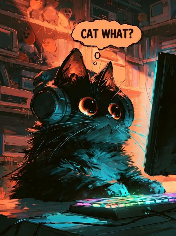 Thought Message Is Cat What