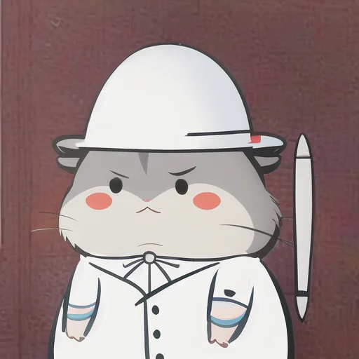 Xiaoyuehan,3,whitesuit,whitehat,hamster