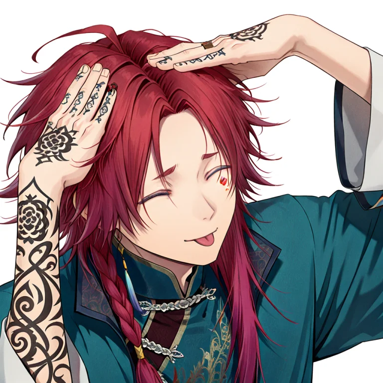 Illusp0s, 1boy, Solo, Loraahetobleh1 White Background, Aheto...
