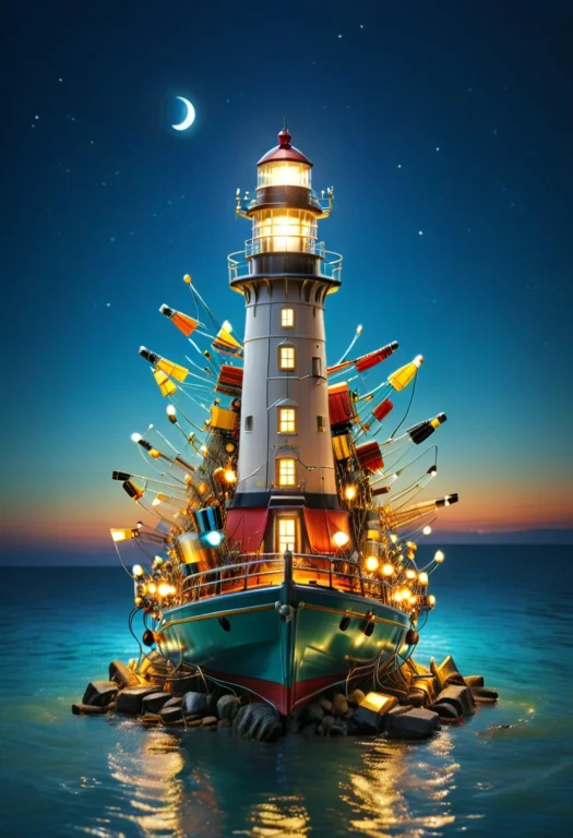 Loratransistorsxllora1.3 Transistors, Boat Made Out Of Trans...