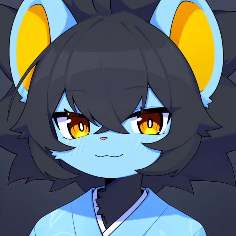 Devvoxy Best Quality, Luxray, Black Hair, Short Hair, Messy...