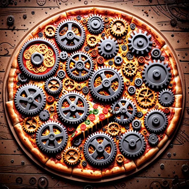 Pizza Made From Gears