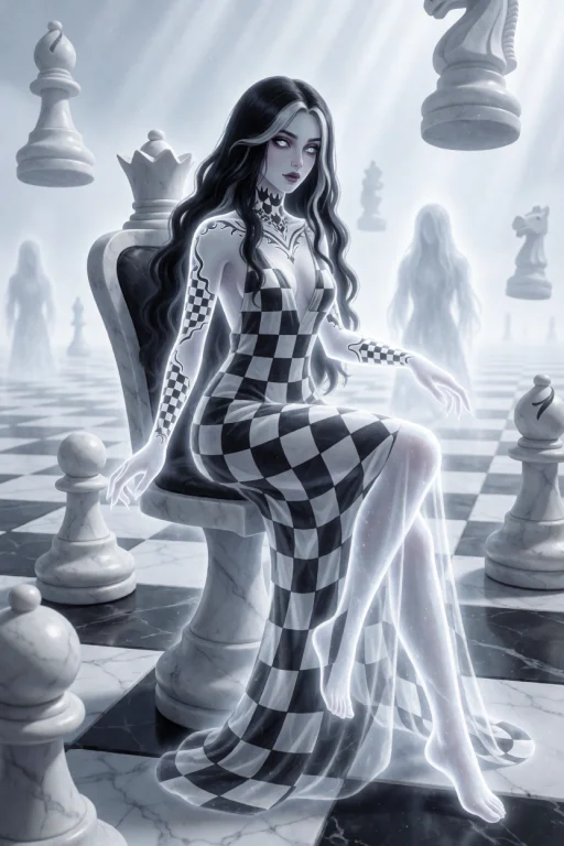 Beauty, Solo, Chess Queen Phantom Ghost, Pale Ivory Transluc...