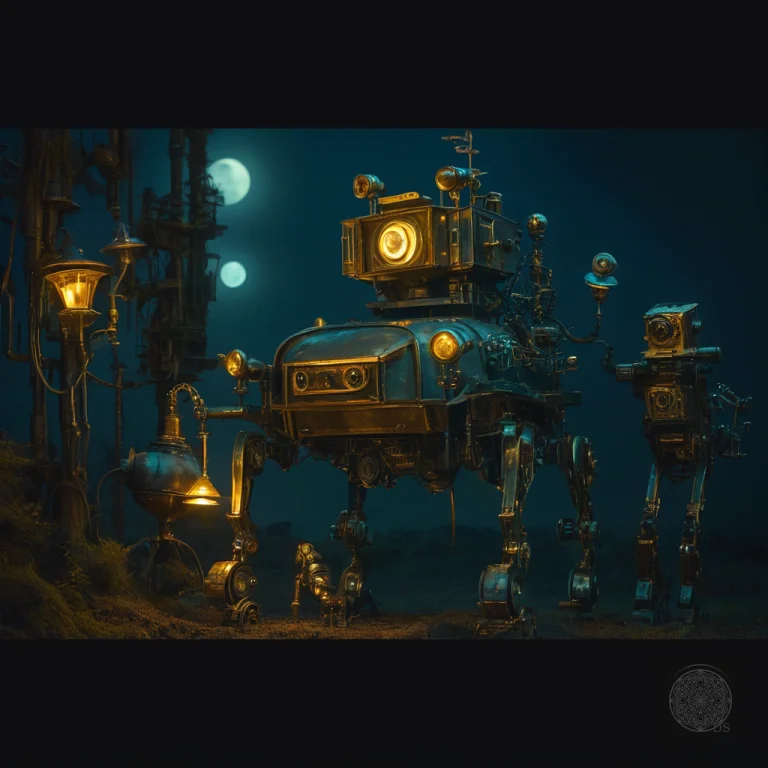 Chaospunk Wasteland, Ruined Structures From Multiple Technol...