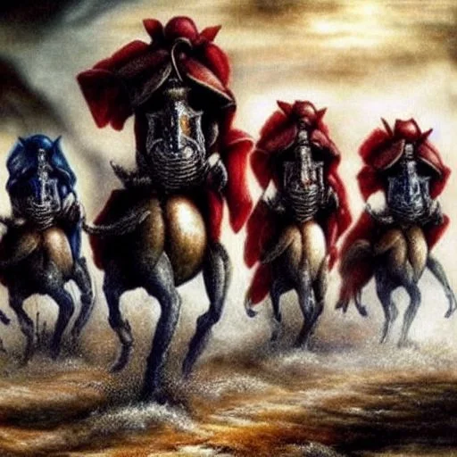 Horse, Warhammer-40k-drawing-style