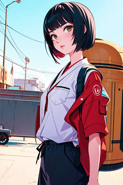 1girl, Lorakanzarin0.8, Stylized By Ross Draws And Ilya Kuvs...