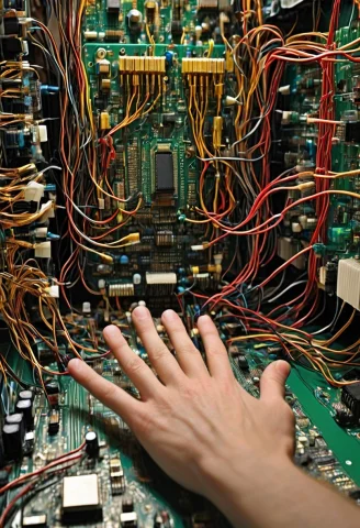 Transistors, Tensors, The Creation Of Artificial Intelligenc... — SDXL AI Prompt: Transistors, Tensors, "THE CREATION OF ARTIFICIAL INTELLIGENCE" — an epic Sistin...