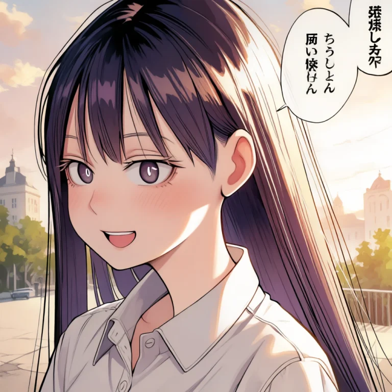 Ytmakinotomomi, A Young Woman, 1girl, Solo, Purple Hair, Lon...