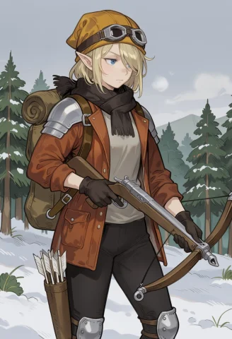Score9, Score8, Score7, Weapon, Goggles On Head, Crossbow, G... — Stable Diffusion AI Prompt: score_9, score_8, score_7, weapon, goggles on head, crossbow, goggles, holding w...
