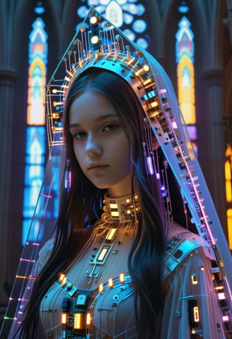 8k, Raw Digital Photo, A Gothic Ghost Girl, Eyes Glowing Fai... — SDXL AI Prompt: 8k, Raw digital photo, a gothic ghost girl, eyes glowing faintly, long hair, vei...