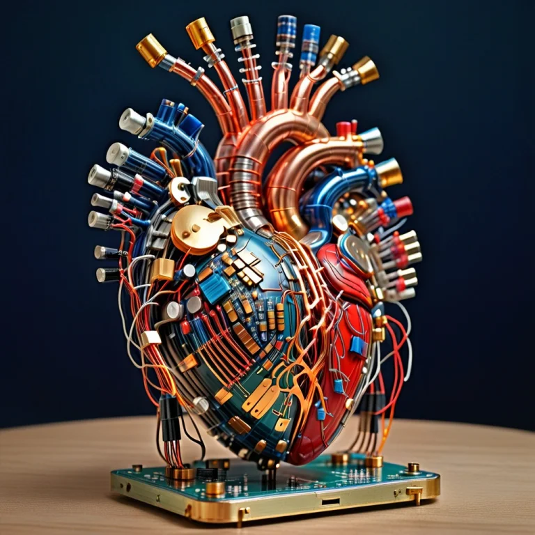 Transistors, A Human Heart Completely Rebuilt From Dense Col...