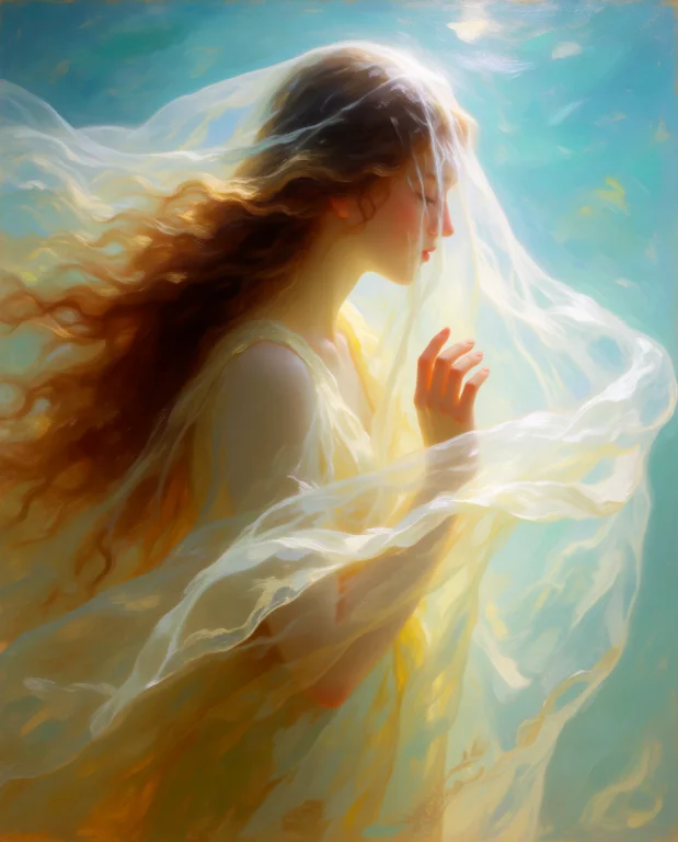 Grimmspaint, A Stirring, Billowing Transparent Veil Of Prima...