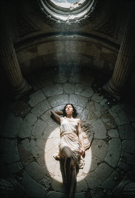 A High-angle Shot Taken Directly Overhead, Looking Straight...