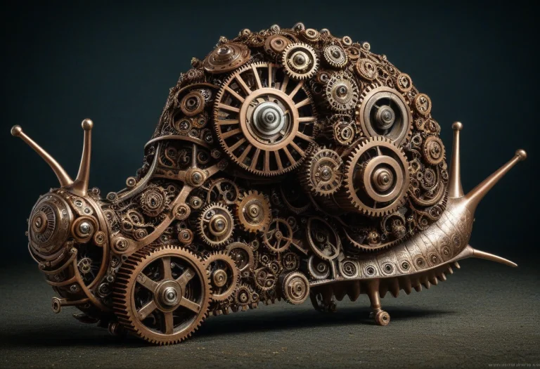 Gearstyle, A Gigantic Snail Entirely Constructed From Hundre...
