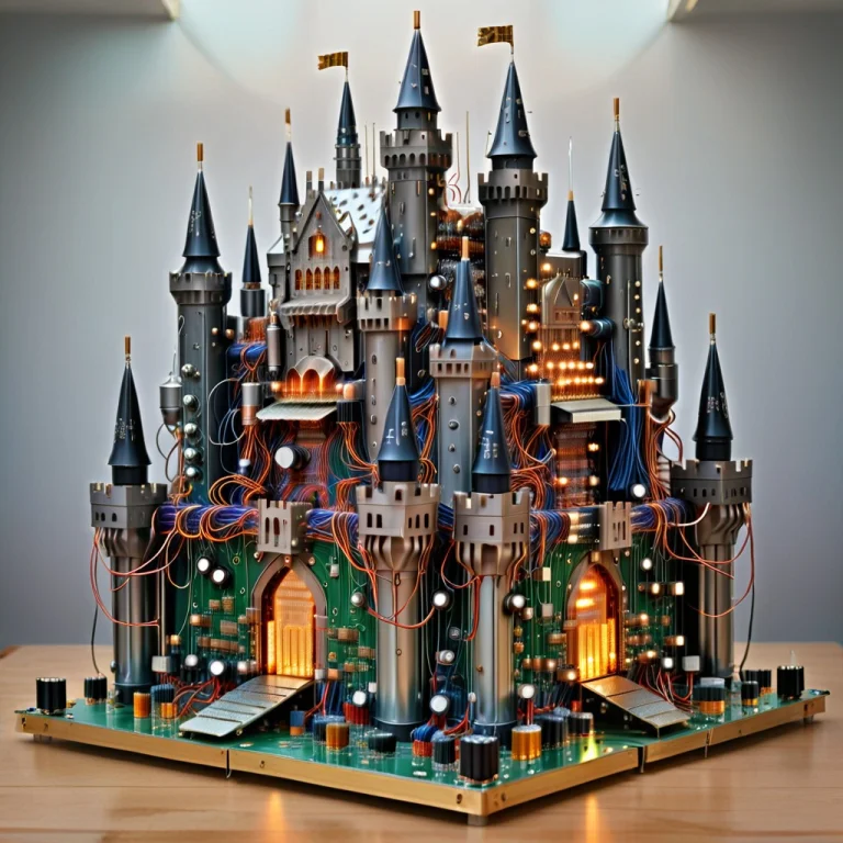 Transistors, A Gigantic Medieval Castle Entirely Constructed...