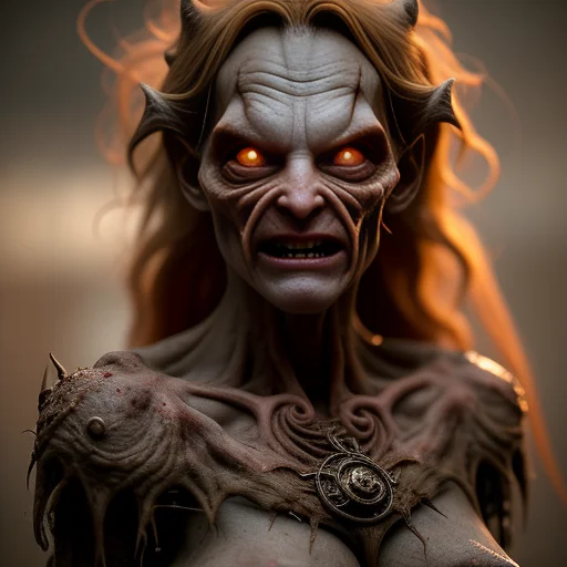 Solo, Spooky, Decayed Swine Person Woman, Glowing0.7 Brown E...