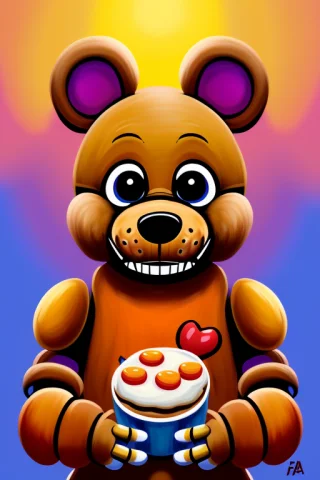 Painting1.3 Of,cosy1.3 Lorafnaf0.75 Male, Freddyfnaf Fnaf, C... — Stable Diffusion AI Prompt: (Painting:1.3) of,(Cosy:1.3) male, (FreddyFNAF) FNAF, ClassicAnimatronic, anima...