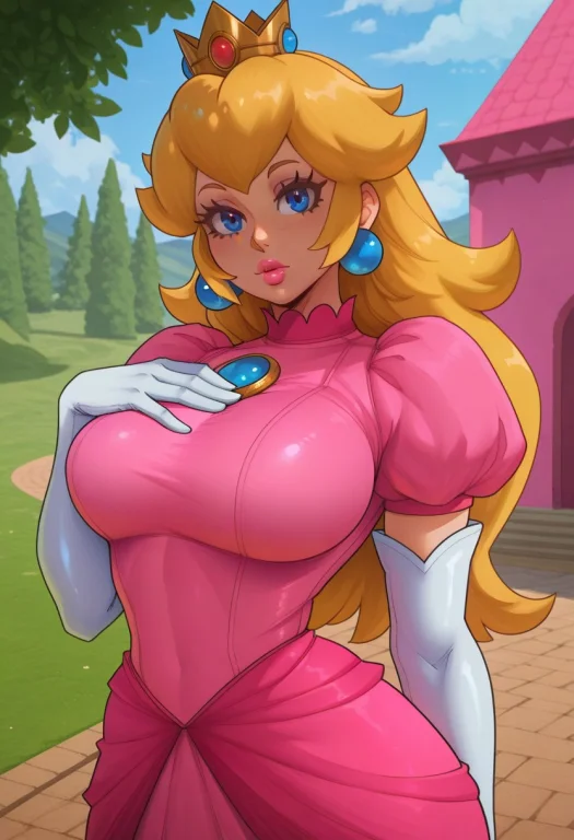 Rebhce, Araneesamastyle, Akxi, Princess Peach, 1girl, Solo,...