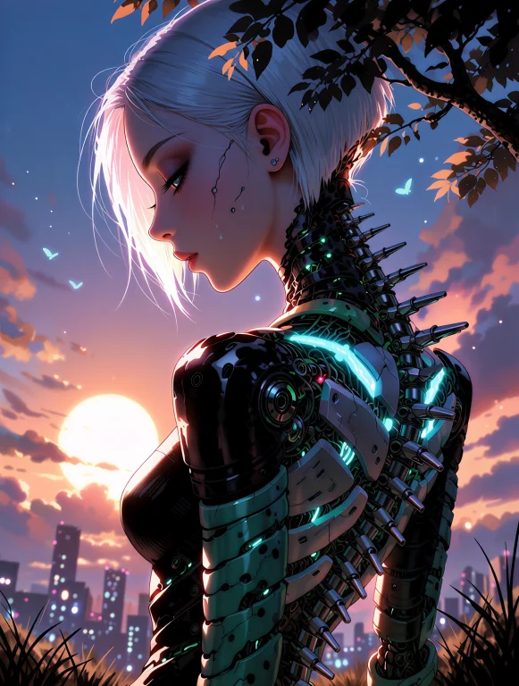Lorakr2vyridian0.9digital Artwork, Futuristic, Cyberpunk, Be...