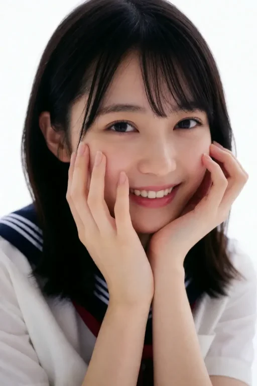 Aesthetic Japan,realistic Photography, Young Woman,school Un...