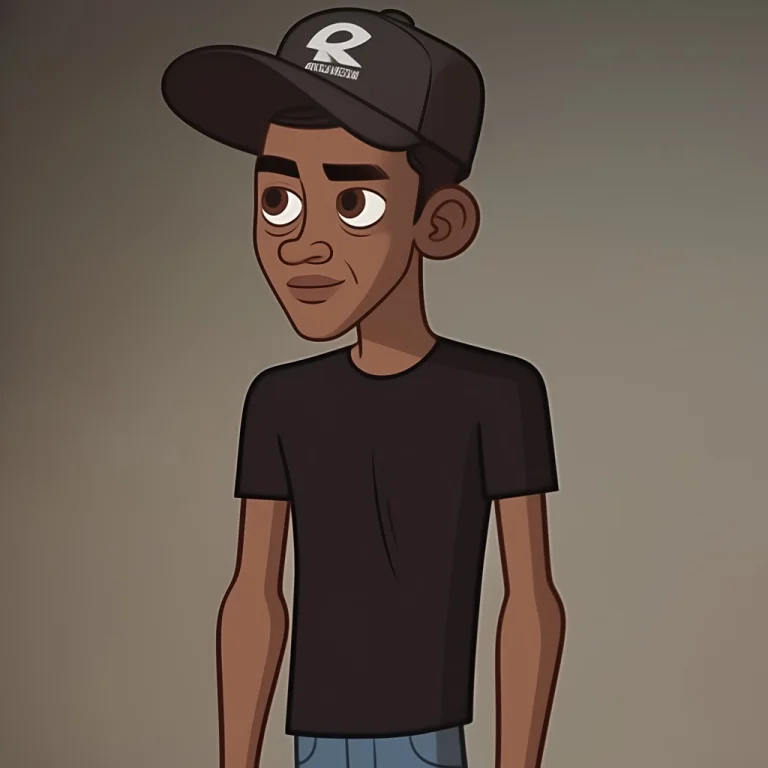 Dtmgstyle, 1boy, Solo, African-american, Black Cap, Black Ha...