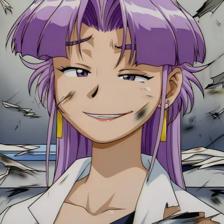 Randougb, Purple Hair, Purple Eyes, 1girl, Earrings, Jewelry...