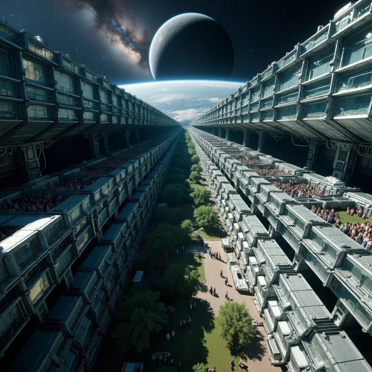 Liminal, Landscape, A Realistic Photo Inside A Ringworld One...
