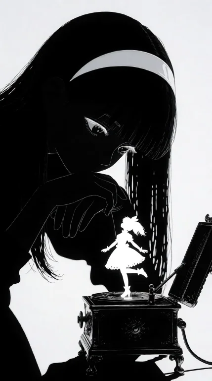 Njsw33t,zidiusart,studio Ghibli Dark A Striking, Stark Monoc...
