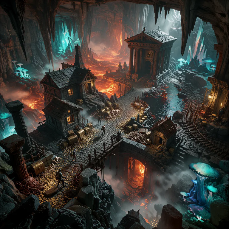Photorealistic Fantasy Cartography Rendered With Architectur...