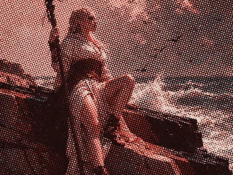 Opulentdarkness In A Coastal Landscape Rendered In Oil Paint... — Stable Diffusion AI Prompt: / OpulentDarkness/ In a coastal landscape rendered in oil painting/ a woman occu...