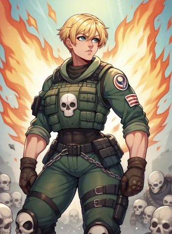 Score9, Score8up, Score7up, 1 Girl, Solo, Valkyrie Rainbow S... — Stable Diffusion AI Prompt: score_9, score_8_up, score_7_up, 1 girl, solo, Valkyrie (Rainbow Six), short hai...