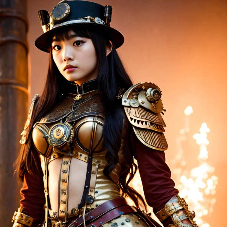 Full Length Photo Of Rurinobodysd15 As A Steampunk Amazon Wa...
