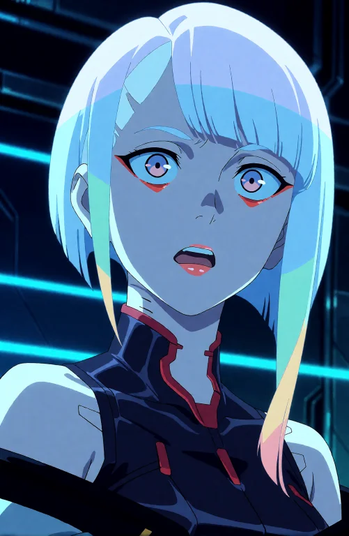 Lucy This Is A Digital Anime-style Close-up Of A Young Woman...