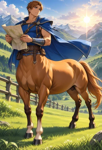 Centaur, Masterpiece, Best Quality, Highly Detailed Polished... — Stable Diffusion AI Prompt: `centaur, masterpiece, best quality, highly detailed polished anime fantasy illu...
