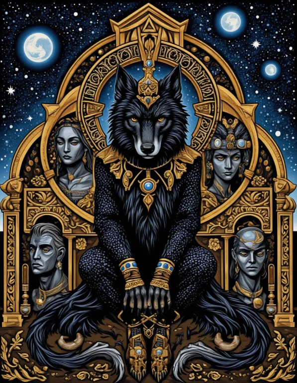 Direwolf Of Cosmic Dust, Ancient Citadel, Stipple In Rebeca...