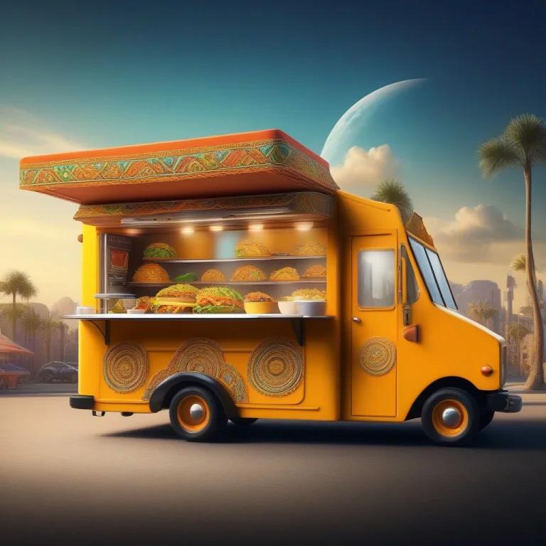 , A Food Truck Selling Tacos, Reimagined In The Gear Assembl...