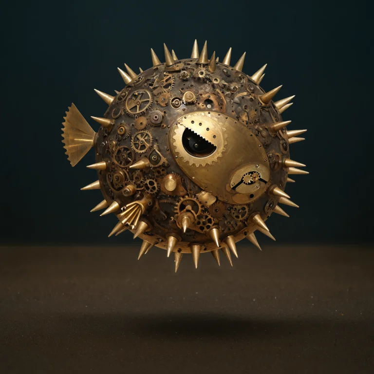 Gears, Macro Studio Photograph Of A Real Handmade Brass And...