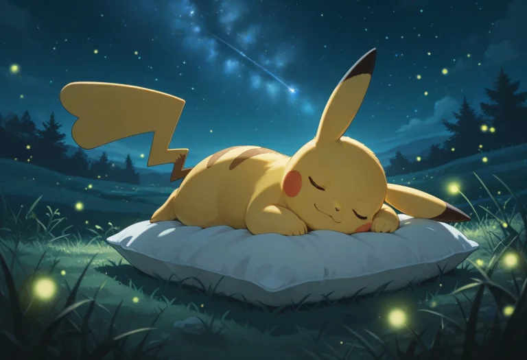 Pikachu, Pokemon, Solo, Full Body, Closed Eyes, Outdoors, Sk...