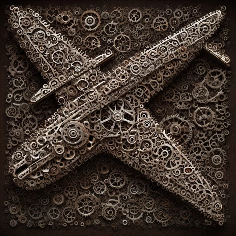 Plane Made Of Gears