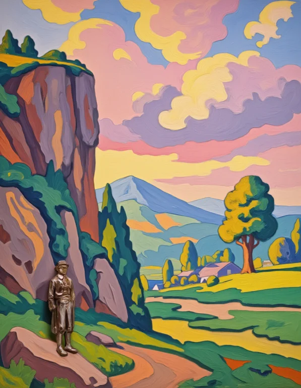 Impressionist Landscape Mode, Warm, Diffused Lighting With V...