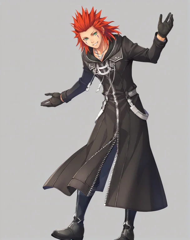Loraaxel Kh0.6 Axel, Male, Solo, Smiling, Black Coat, Black...