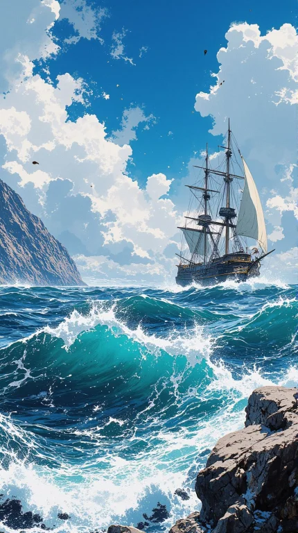 Anime Artwork William Bradford Arctic Seascapes, Stormy Nort...