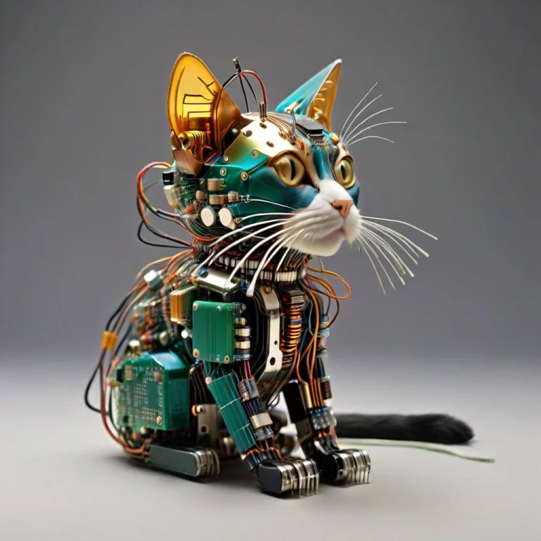 Science Fiction, Transistors, Cat Made By Transistors