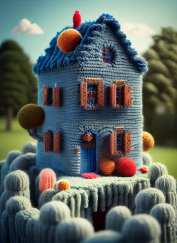 Woolitize Houseof A Rubiks Cube — Stable Diffusion AI Prompt: woolitize houseof a rubiks cube