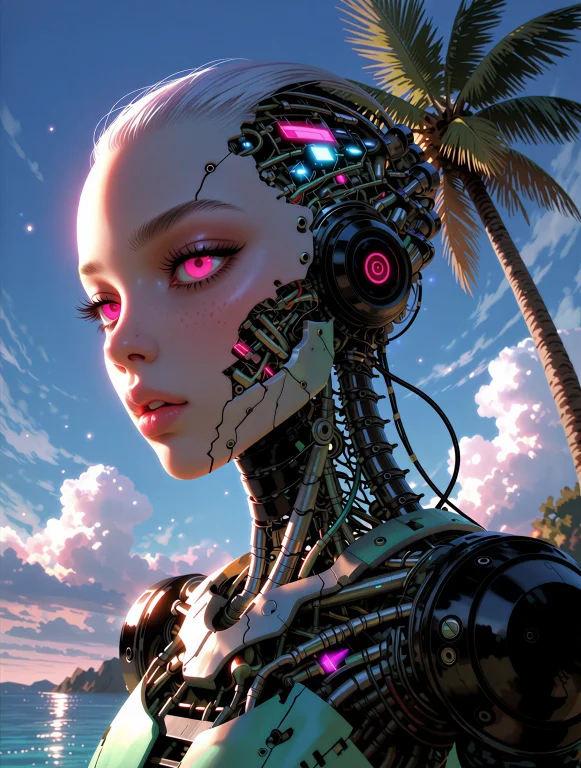 Lorakr2vyridian0.9digital Artwork, Futuristic, Cyberpunk, Co...