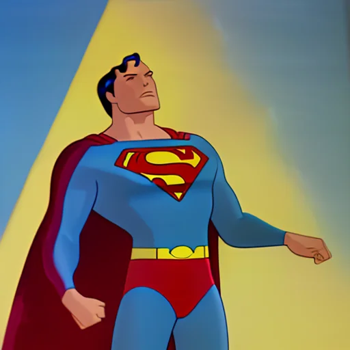 Fleischerstyle Portrait Of Christopher Reeve As Superman, Uh...
