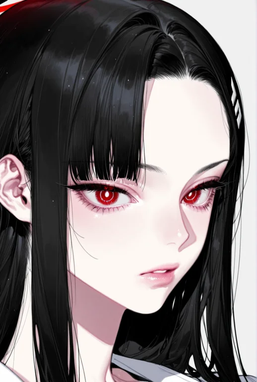 , 1girl,lips, Riobluearchivered Eyesmiddlepartpartedbangspar...